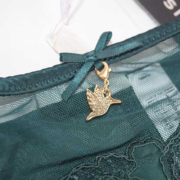 String with Hummingbird Gold Charm From Jennifer Lopez’s Intimates Collection - Picture 6 of 13